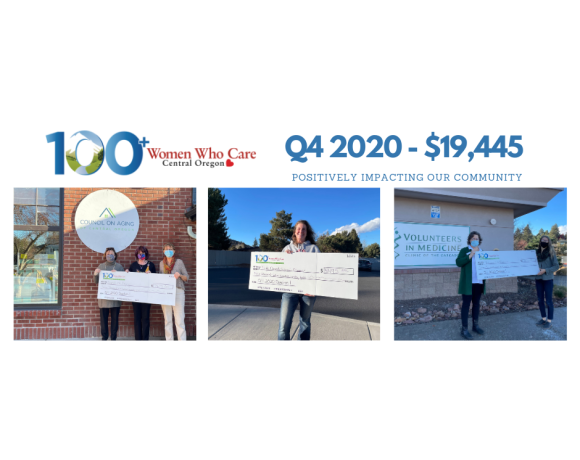 $20,000 donated Q4 2020: Council on Aging, High Desert Special Olympics, and Volunteers in Medicine