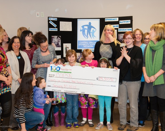 Central Oregon Disability Support Network receives a check for $25,300!